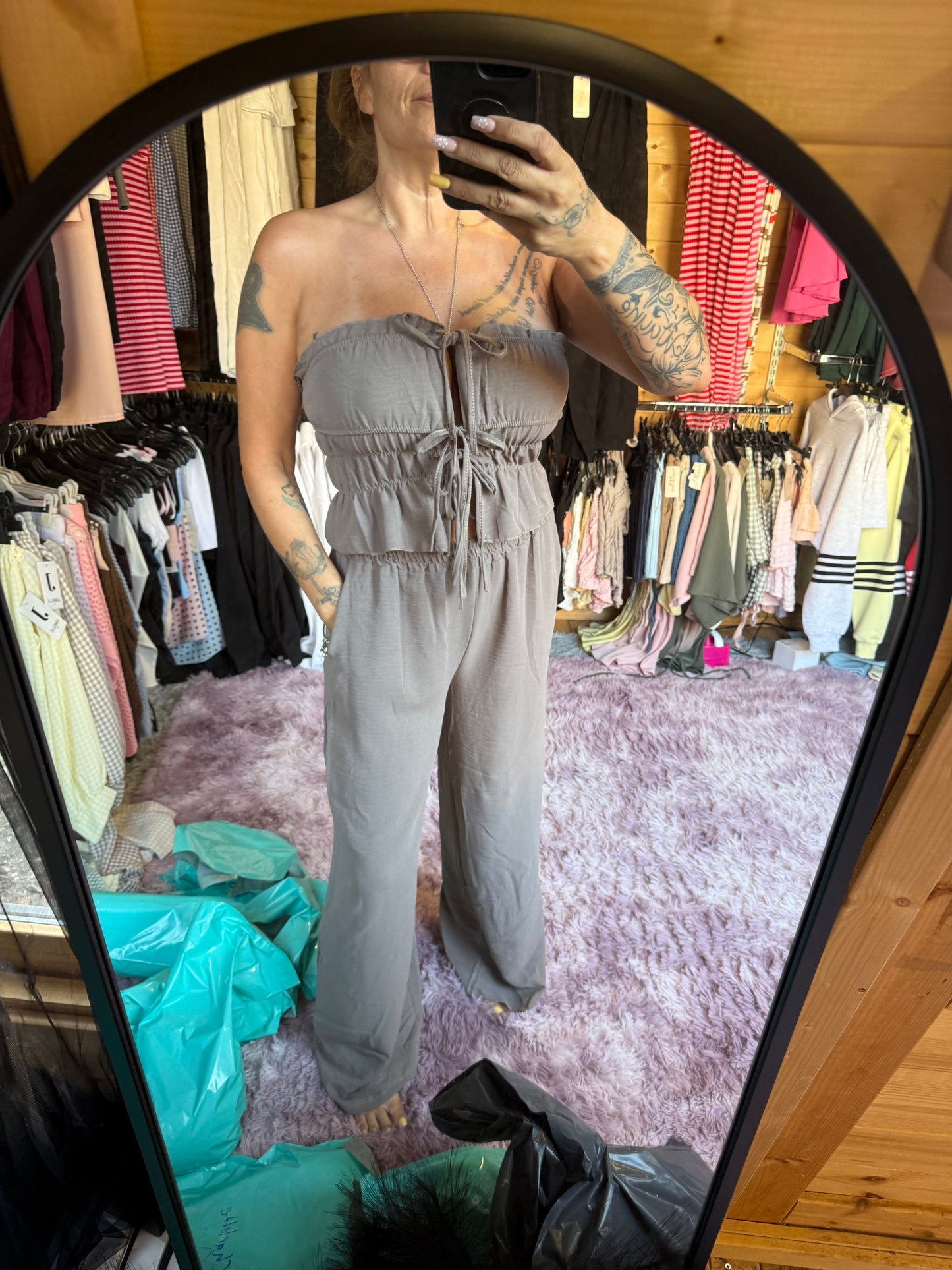 Tie tube set
