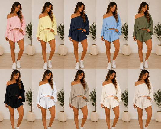 Top and shorts